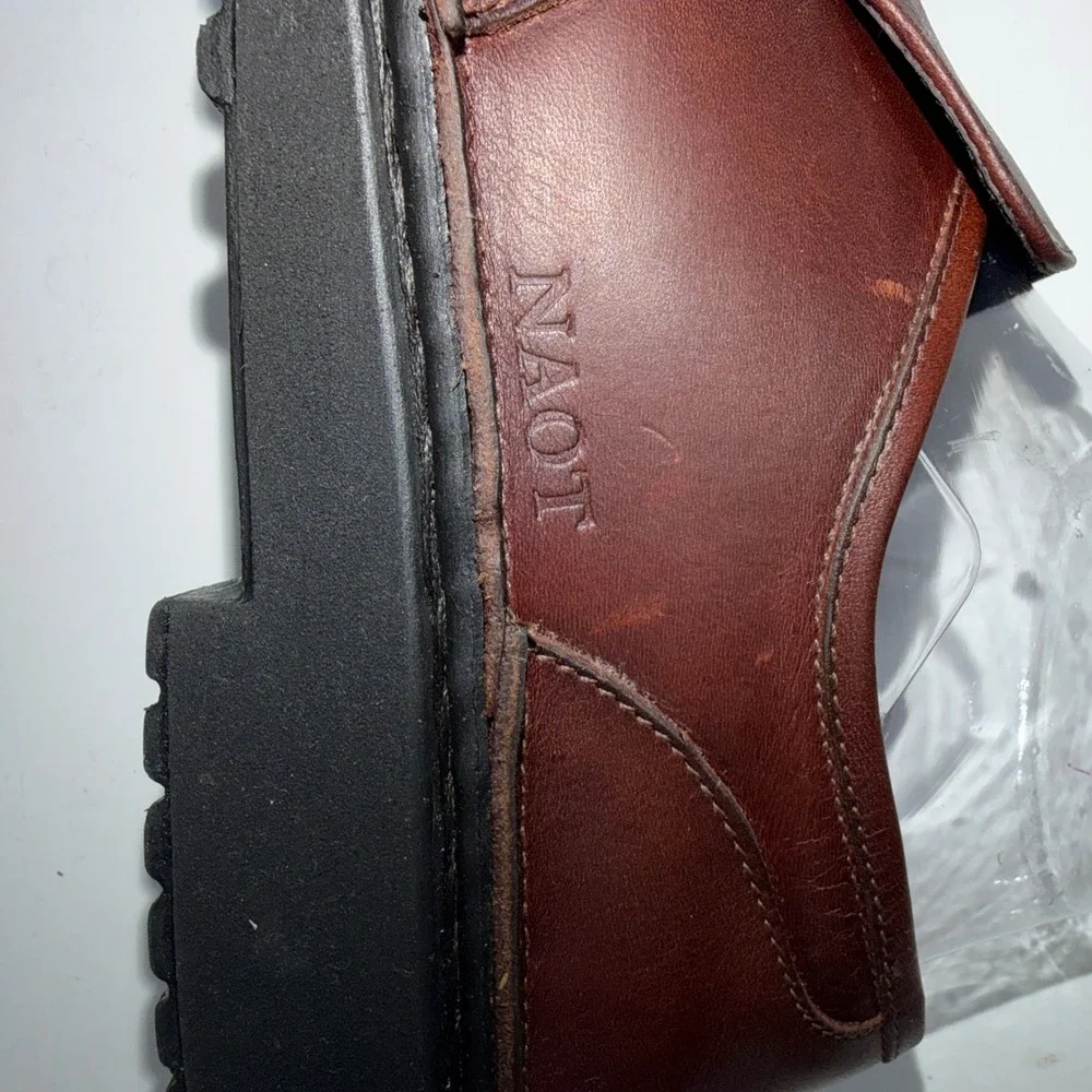 Vintage Naot Reva Leather Slip On Loafers Minimalist‎ Gorpcore Lagenlook
